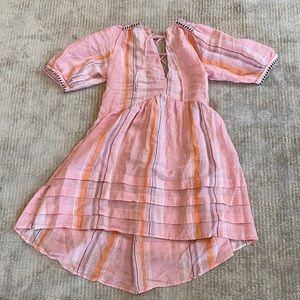 lemlem x HM pink linen dress size S
